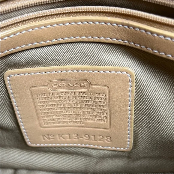 RARE Coach Legacy Saddle Soft Leather Buckle Field Crossbody Bag Tan 9128 - Picture 11 of 16